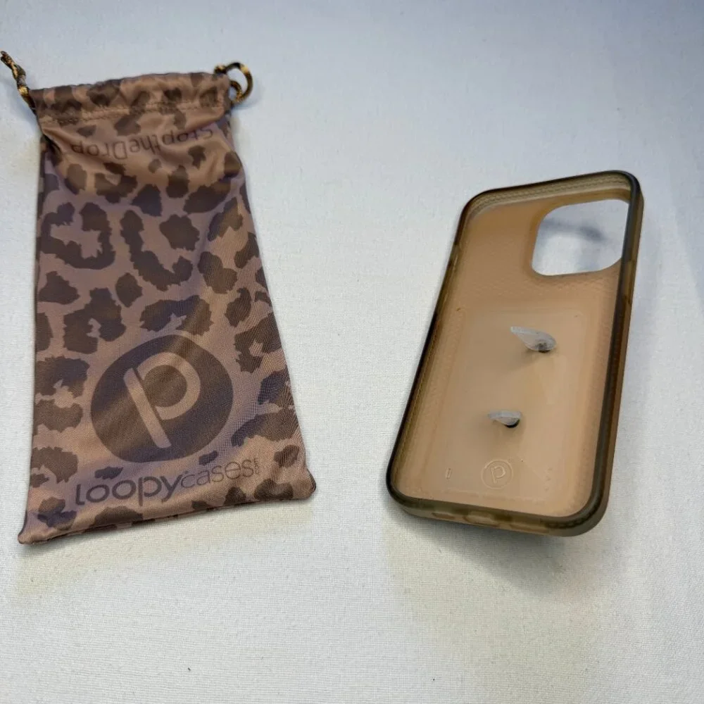 Loopy Case iPhone 11‎ Pro Gold Leopard Righty with Bag